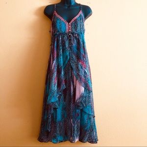 Free People Boho Crisscross Festival Maxi Dress